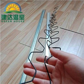 Канал блокировки пленки теплицы и фиксирующий провод